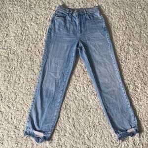 light wash, vintage, straight jeans, size 25